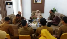 Sambut Wabup Tanjabbar, Plh Bupati Inhil Bahas Strategi Bersama Turunkan Stunting