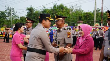 Pimpin Sertijab Lima Perwira, Kapolres Meranti Dorong Penguatan Kinerja Kepolisian
